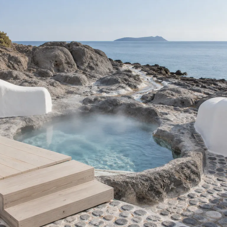 Volcanic soaks and thermal springs: the Cyclades' natural wellness beyond the hotel spa